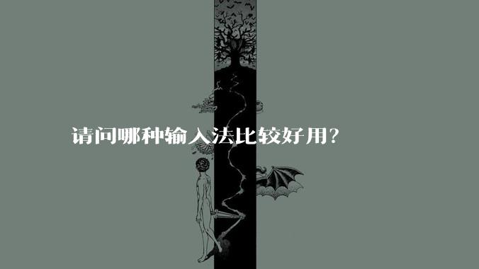 请问哪种输入法比较好用？